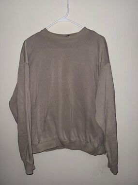 H&M Crewneck Sweatshirt - Taupe Beige